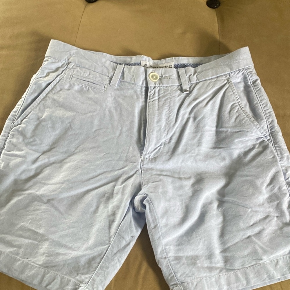 Denim and Flower Blue Shorts